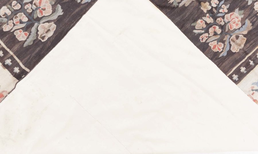 Antique Bessarabian Kilim Rug, Handwoven Floral Tapestry BB8782