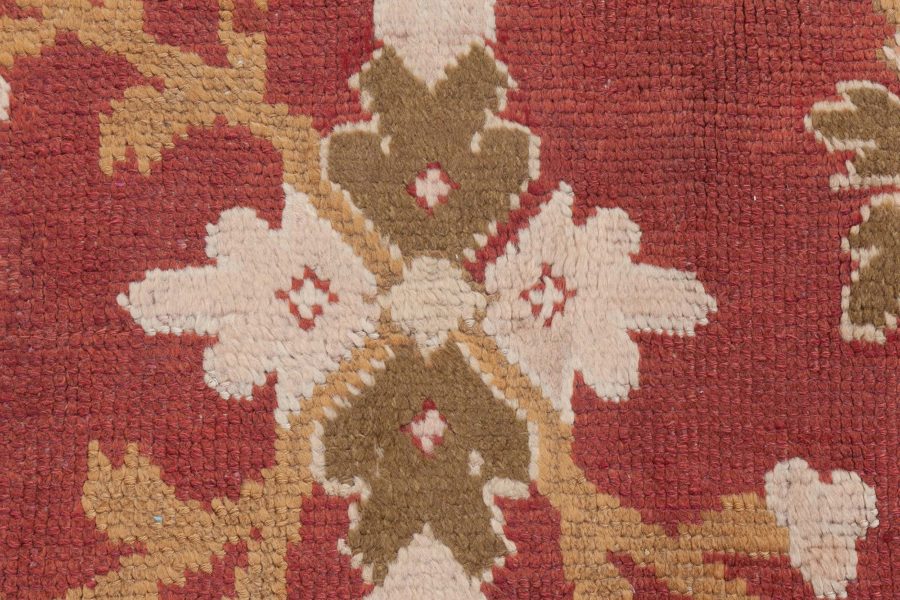 Antique English Axminster Abstract Bold Handwoven Wool Rug BB8783