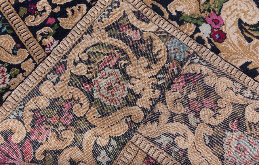 19th Century Karabagh Floral Design Handmade Wool Rug (Size Adjusted) BB8836
