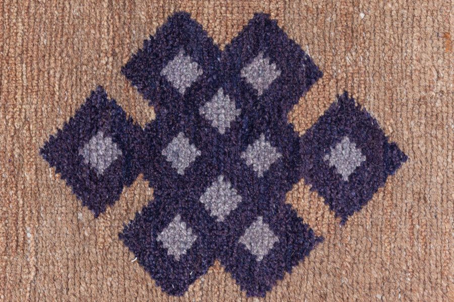 Authentic Early 20th Century Chinese Beige Handmade Wool Rug BB8843