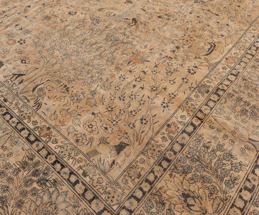 Fine Antique North Indian Handmade Wool Carpet BB7749