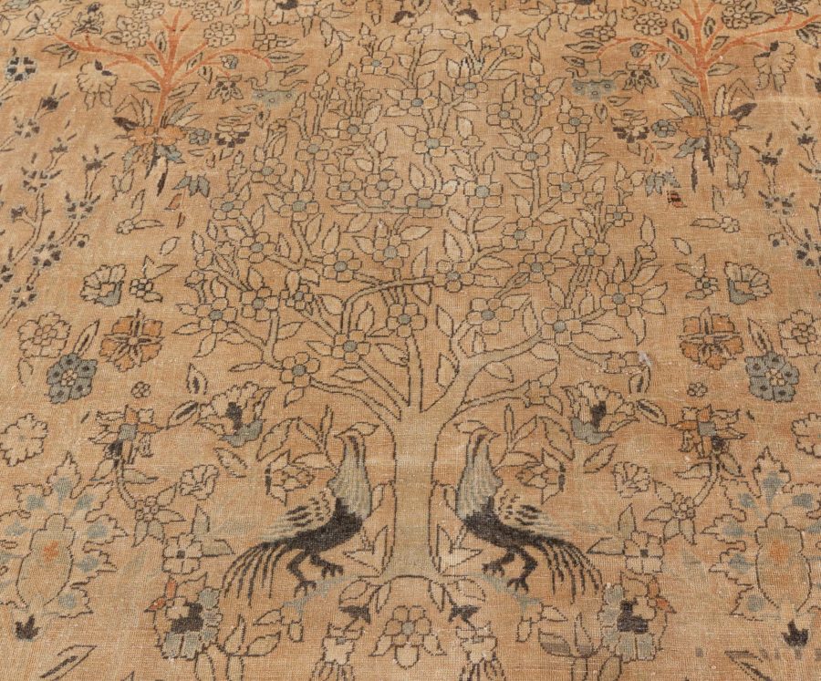 Fine Antique North Indian Handmade Wool Carpet BB7749