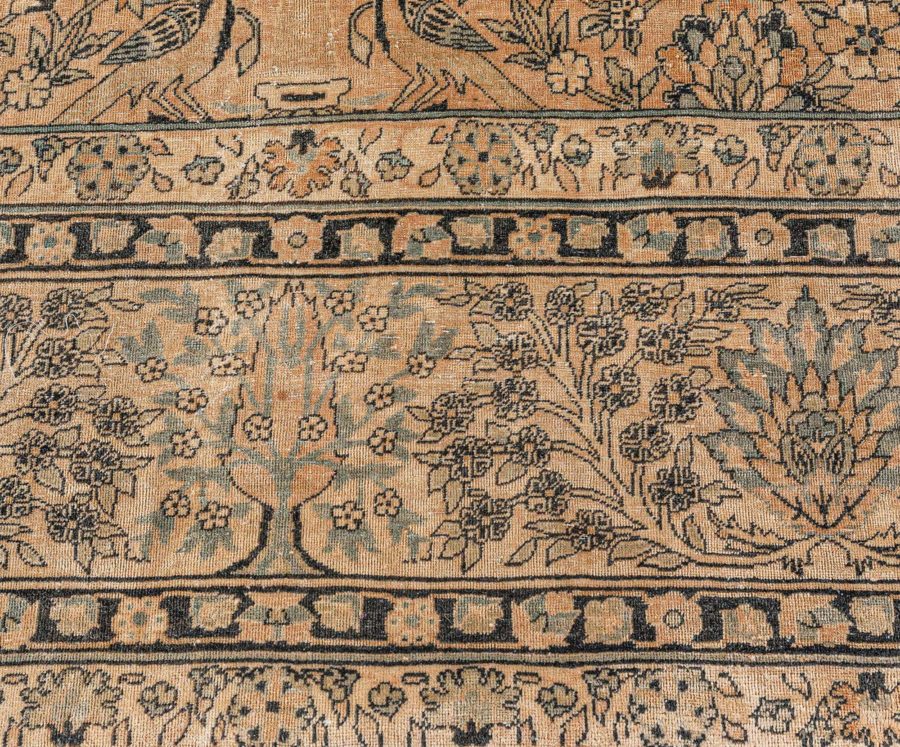 Fine Antique North Indian Handmade Wool Carpet BB7749