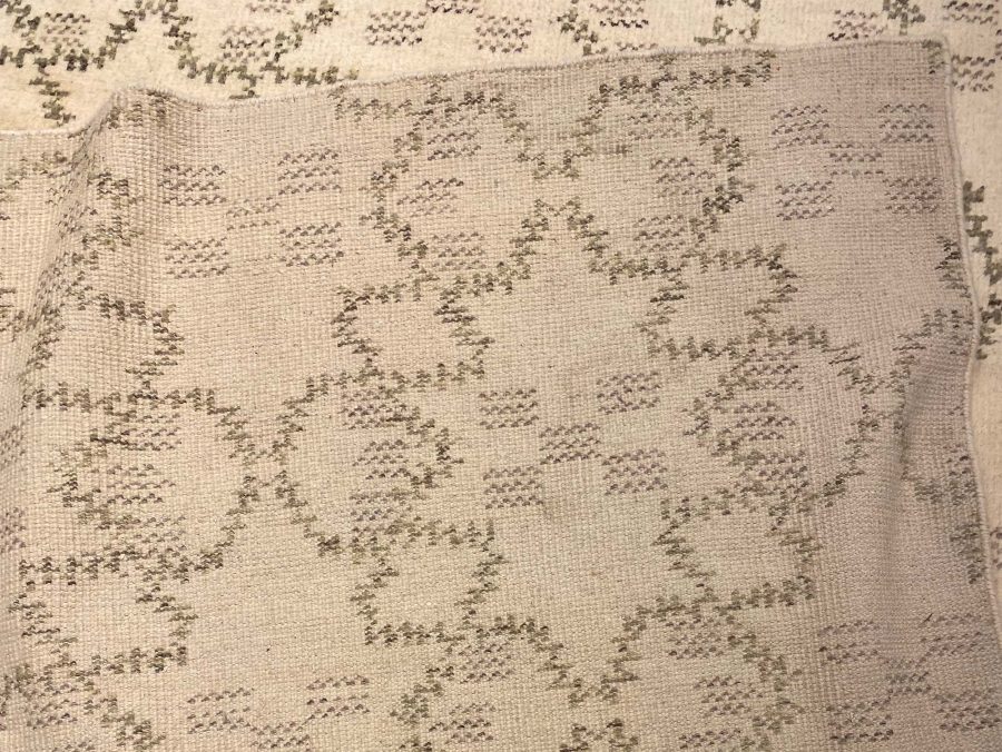 Doris Leslie Blau Collection Modern Paleo Rug in Ivory, Green, and Grey N10476