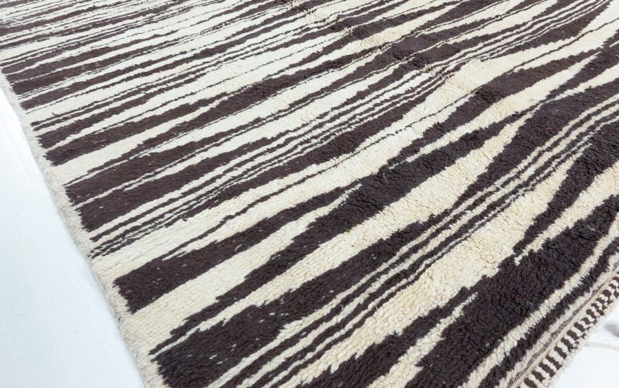 Doris Leslie Blau Colletion Moroccan Tribal Geometric Design Knotted Wool Rug N10558