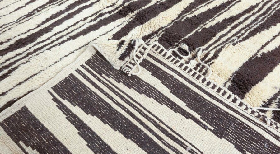 Doris Leslie Blau Colletion Moroccan Tribal Geometric Design Knotted Wool Rug N10558