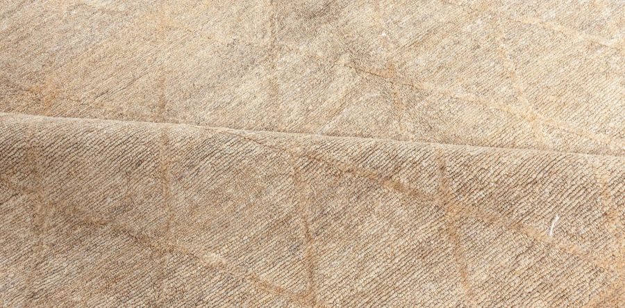 Doris Leslie Blau Collection Modern Soho Gold Hand Knotted Wool Rug N10723