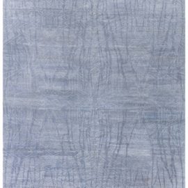Modern Abstract Slate Gray Handmade Wool Rug “Akimbo” Designed By Eskayel N10763