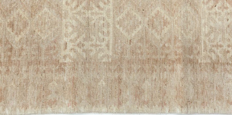 Doris Leslie Blau Collection Samarkand Beige and Brown Handmade Wool Carpet N10826