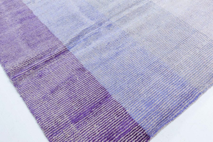 Doris Leslie Blau Collection Modern Striped Valeno Grid Rug N10878