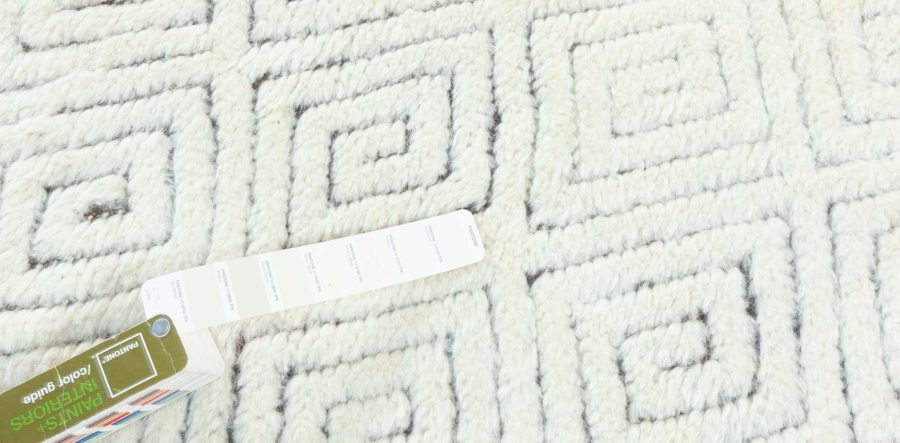 Doris Leslie Blau Collection High-quality Extra Large High-Low Lattice Wool Rug N11085