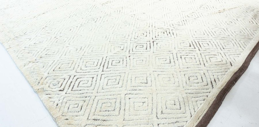 Doris Leslie Blau Collection High-quality Extra Large High-Low Lattice Wool Rug N11085