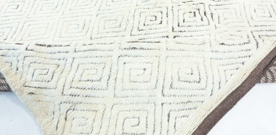 Doris Leslie Blau Collection High-quality Extra Large High-Low Lattice Wool Rug N11085