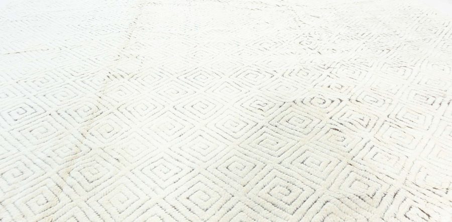 Doris Leslie Blau Collection High-quality Extra Large High-Low Lattice Wool Rug N11085