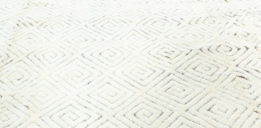 Doris Leslie Blau Collection High-quality Extra Large High-Low Lattice Wool Rug N11085