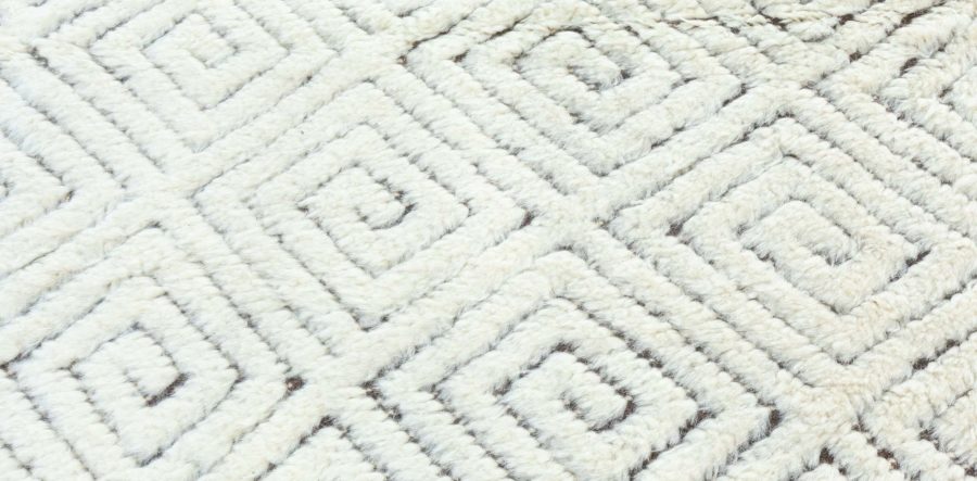 Doris Leslie Blau Collection High-quality Extra Large High-Low Lattice Wool Rug N11085