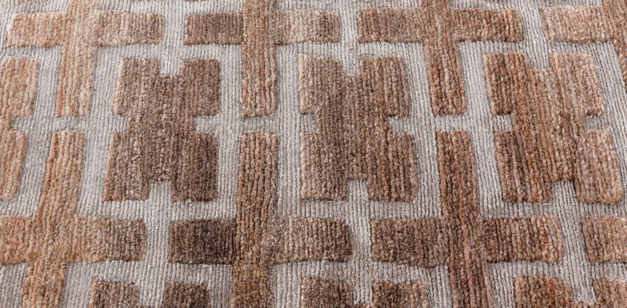 Oversized Modern Hemp Rug N11164