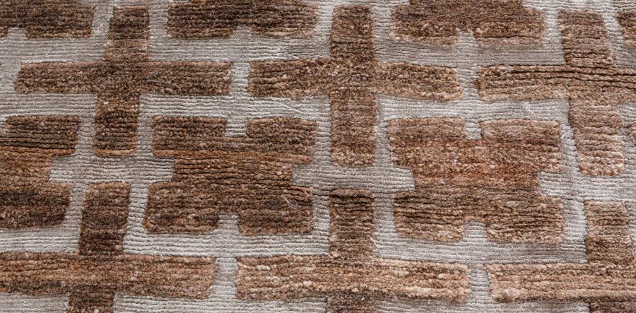 Oversized Modern Hemp Rug N11164