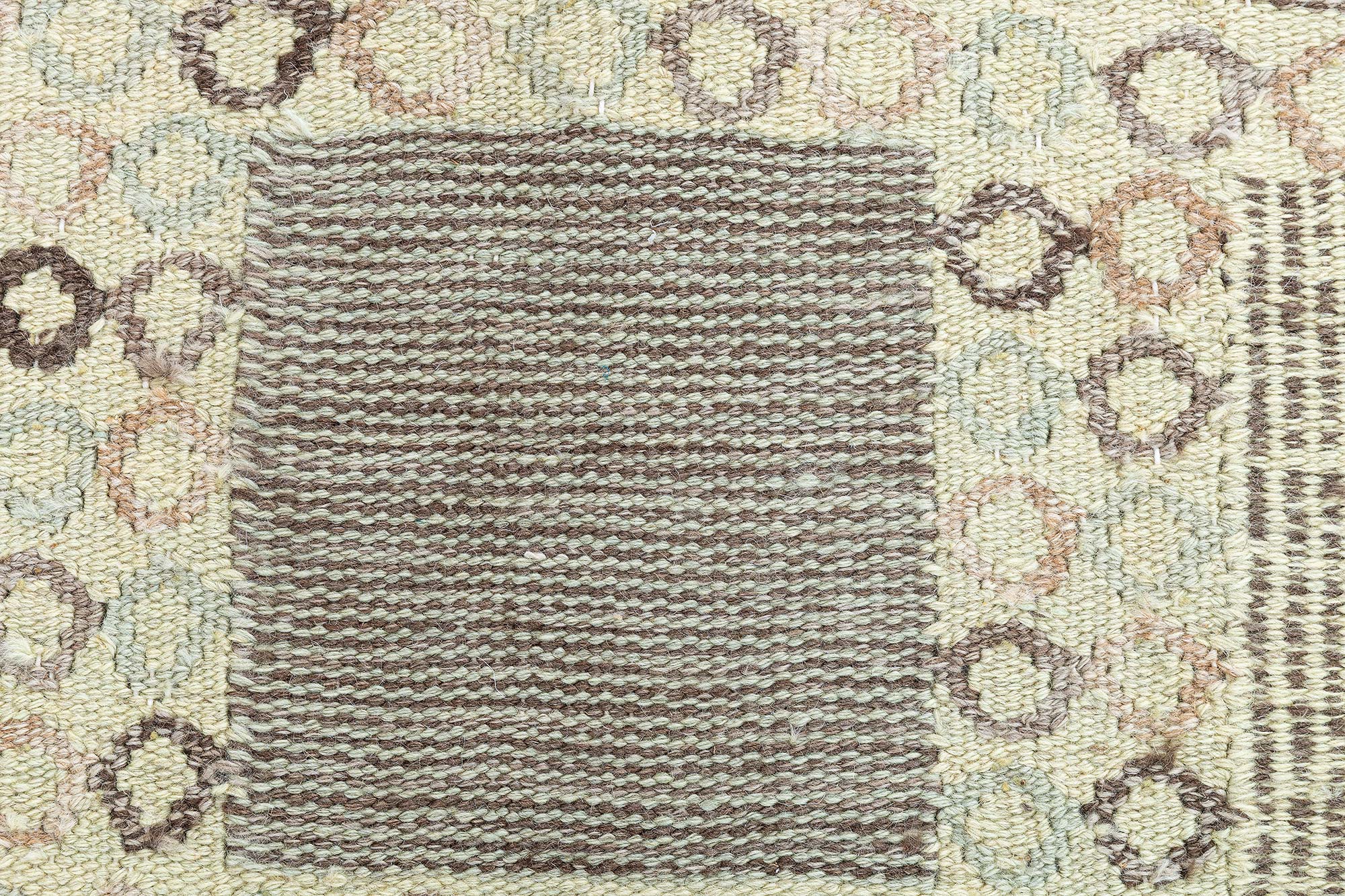 “Opus” Modern Flatweave Geometric Pale Sand Handmade Wool Rug N11208 “Opus” Modern Flatweave Geometric Pale Sand Handmade Wool Rug N11208