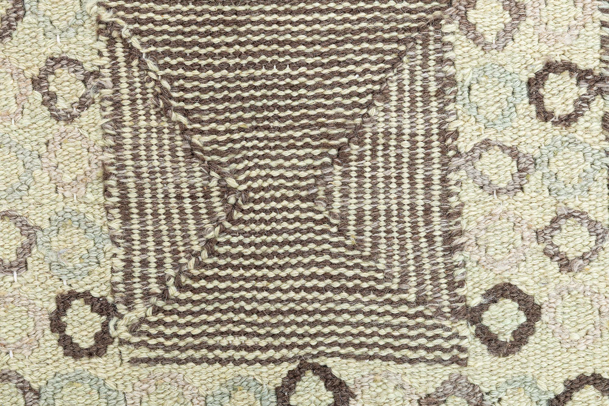 “Opus” Modern Flatweave Geometric Pale Sand Handmade Wool Rug N11208 “Opus” Modern Flatweave Geometric Pale Sand Handmade Wool Rug N11208