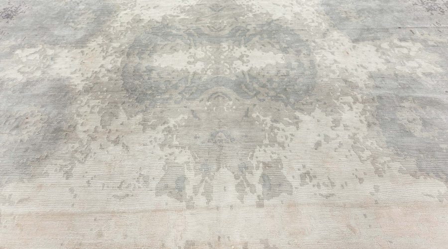 Exceptionally Finely Knotted 100% Natural Silk Rug The Kusafiri N11306