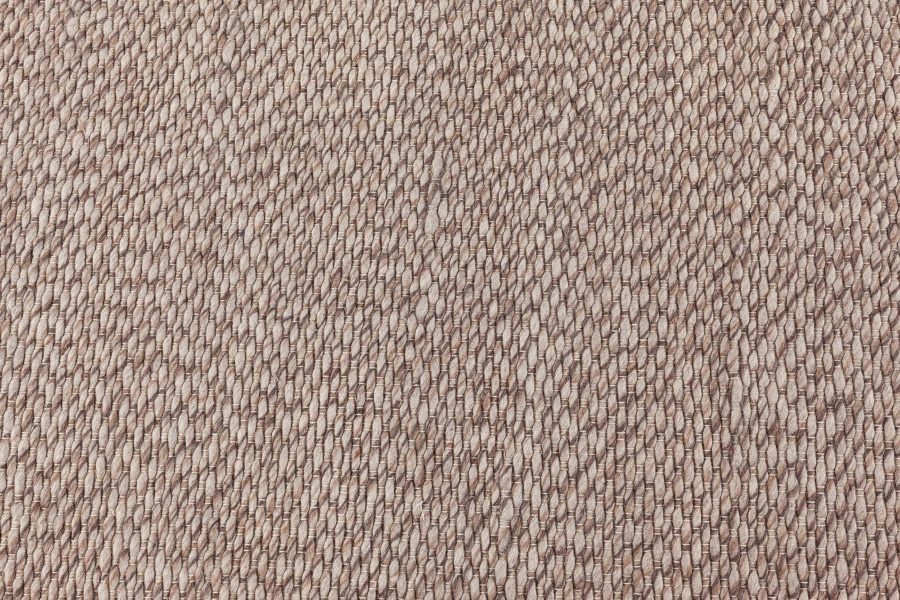 Doris Leslie Blau Collection Contemporary Solid Brown Handmade Wool Runner N11341