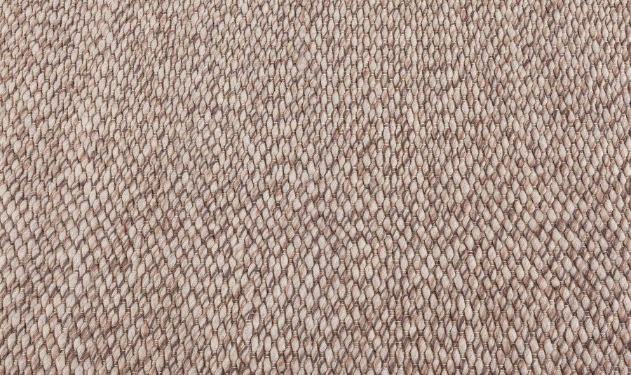 Doris Lelie Blau Collection Contemporary Solid Brown Handmade Wool Runner N11342