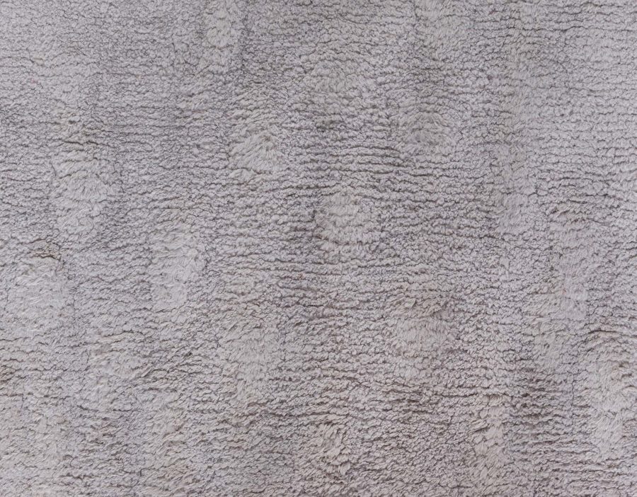 Doris Leslie Blau Collection Sand Dunes Gray Handmade Silk Rug N11415