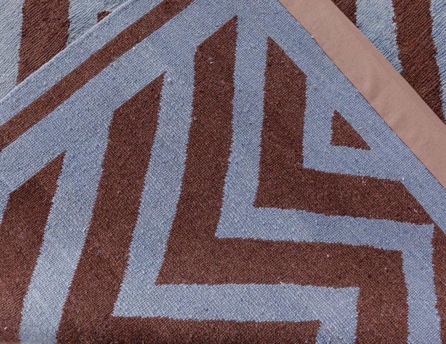 Doris Leslie Blau Collection SN1 Zig-Zag Rug in Gray and Brown N12725