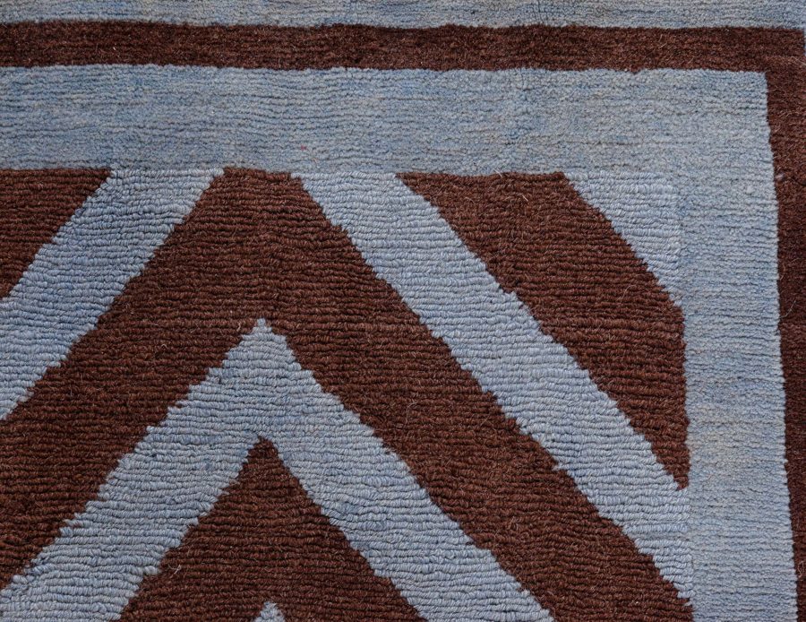 Doris Leslie Blau Collection SN1 Zig-Zag Rug in Gray and Brown N12725