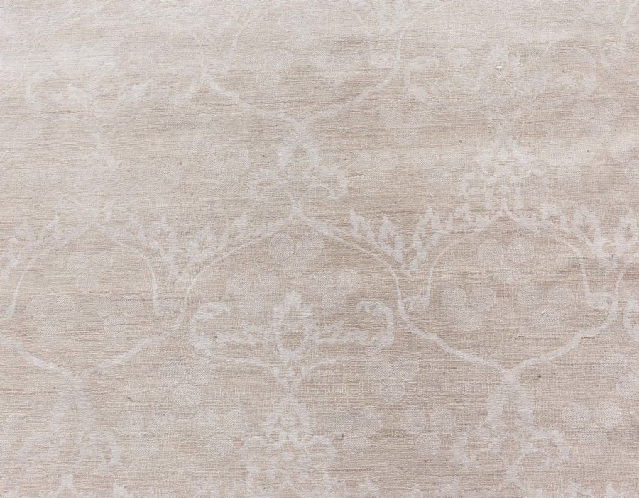 Doris Leslie Blau Collection Modern Floral RA7 Gray Wool Handmade Rug N12737