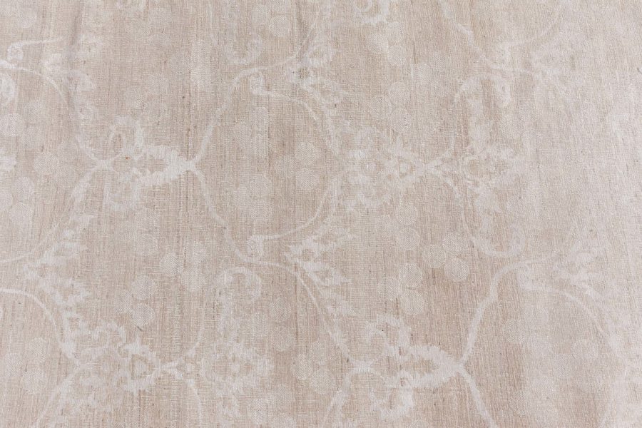Doris Leslie Blau Collection Modern Floral RA7 Gray Wool Handmade Rug N12737