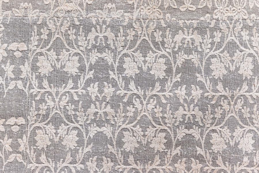 Doris Leslie Blau Collection Patchwork-Like MM Gray Handmade Wool Rug N12744