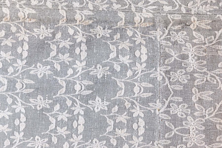Doris Leslie Blau Collection Patchwork-Like MM Gray Handmade Wool Rug N12744