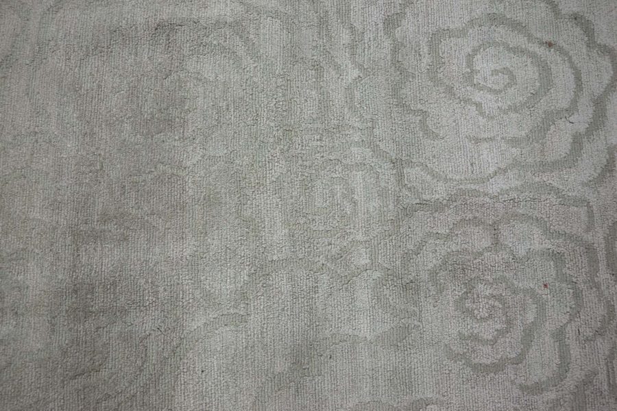 Doris Leslie Blau Collection Camelia Geen Handmade Silk Rug N12754