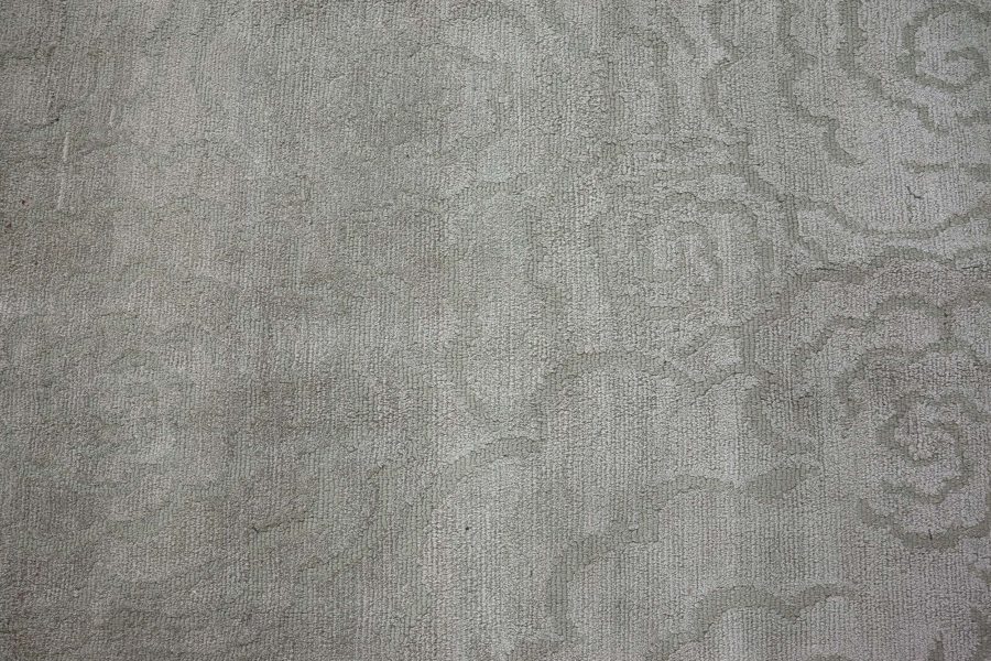 Doris Leslie Blau Collection Camelia Geen Handmade Silk Rug N12754
