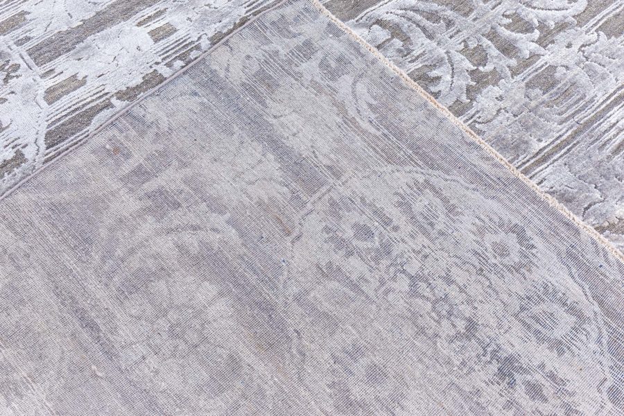 Doris Leslie Blau Collection Large Bold, Floral Design Handmade Custom Rug N12756
