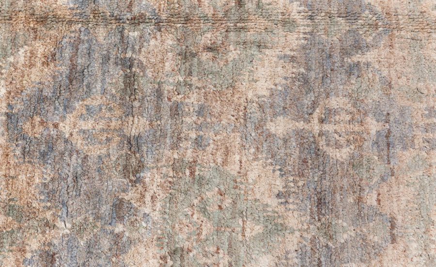 Doris Leslie Blau Collection Contemporary Mallow Mint Abstract Handmade Rug N12759