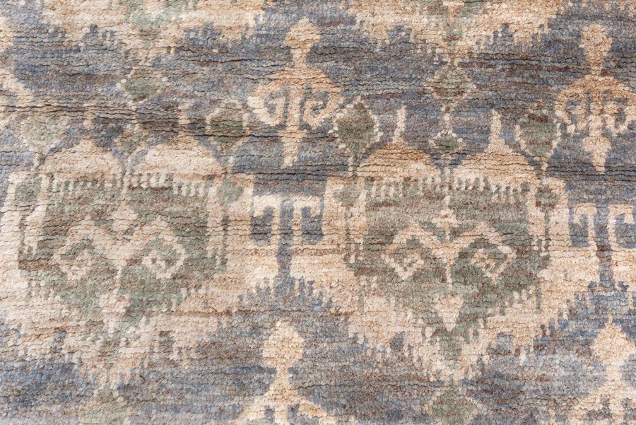 Doris Leslie Blau Collection Contemporary Mallow Mint Abstract Handmade Rug N12759