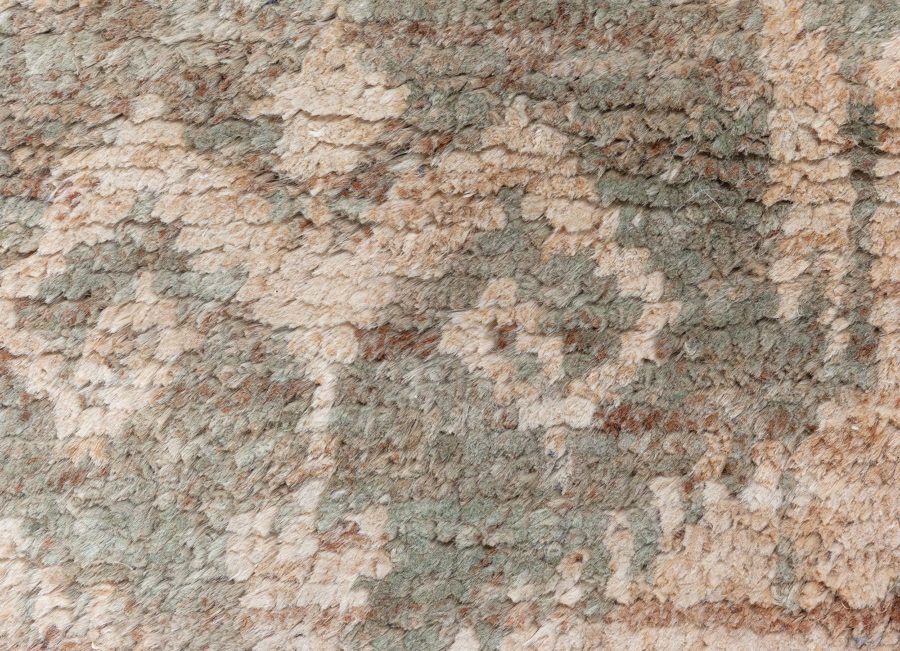 Doris Leslie Blau Collection Contemporary Mallow Mint Abstract Handmade Rug N12759