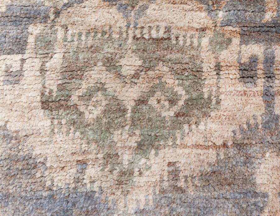 Doris Leslie Blau Collection Contemporary Mallow Mint Abstract Handmade Rug N12759