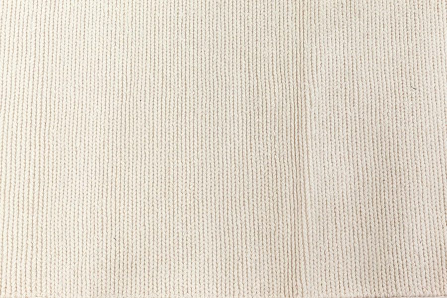 Doris Leslie Blau Collection Modern Solid Beige Handmade Rug N12768