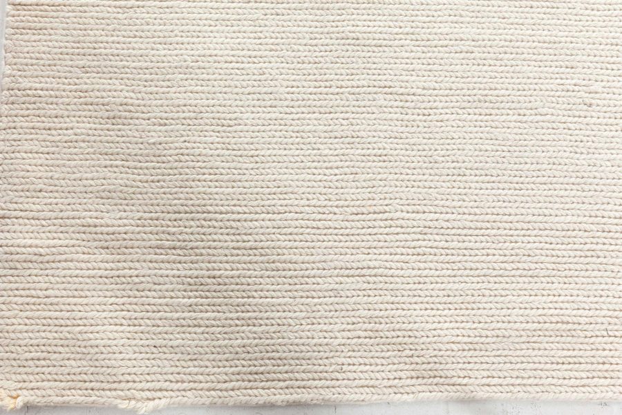 Doris Leslie Blau Collection Modern Solid Beige Handmade Rug N12768