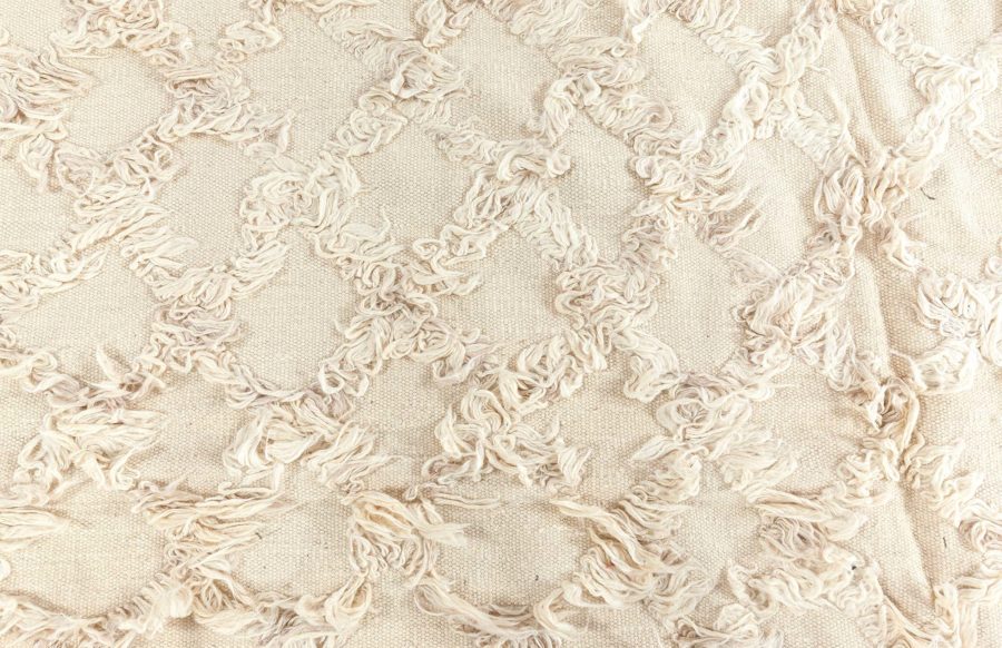 Doris Leslie Blau Collection Contemporary Tulu Style Beige Hand Knotted Wool Rug N12770