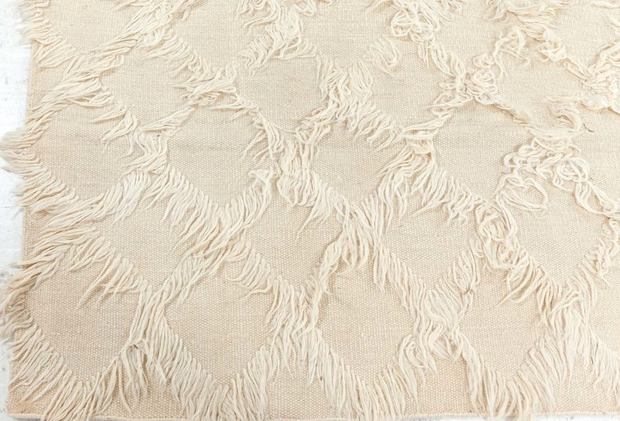 Doris Leslie Blau Collection Contemporary Tulu Style Beige Hand Knotted Wool Rug N12770