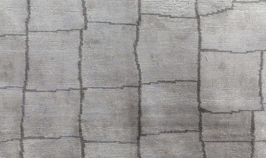 Doris Leslie Blau Collection Oversized Modern Abstrat Crocodile Silk Rug N12771