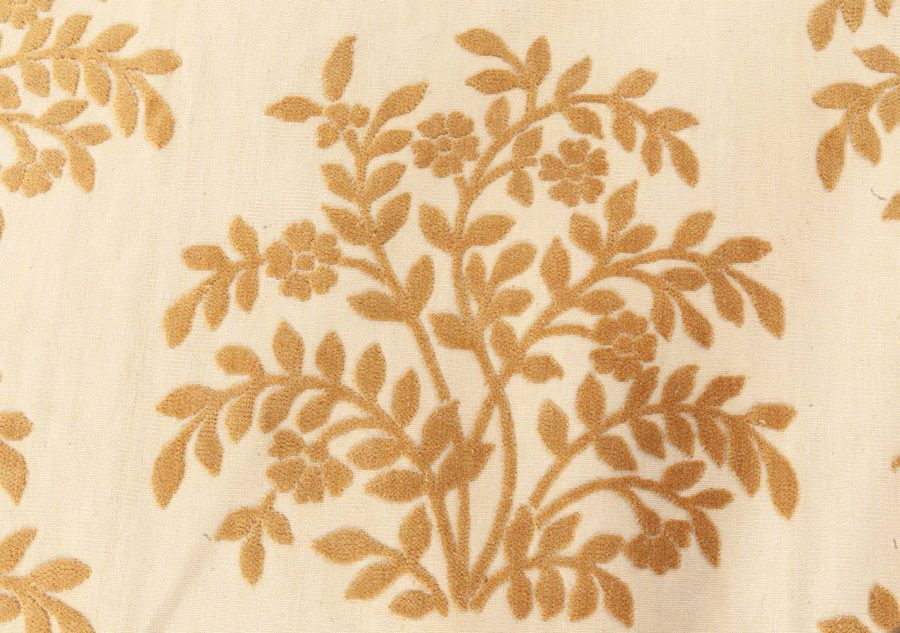 Doris Leslie Blau Collection Design Handmade Rug in Brown and Orange N12802