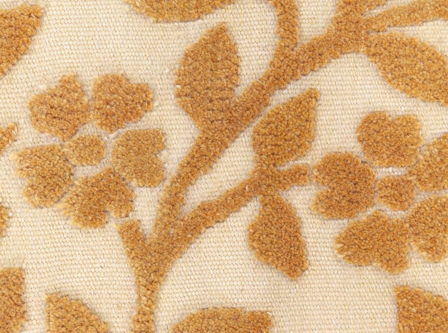 Doris Leslie Blau Collection Design Handmade Rug in Brown and Orange N12802