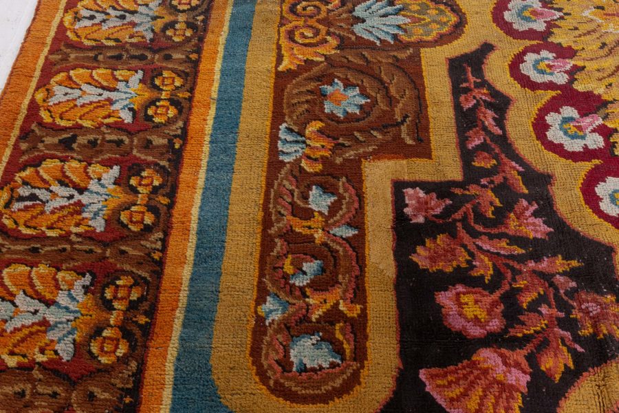 Antique Axminster Botanic Handmade Wool Carpet BB1316