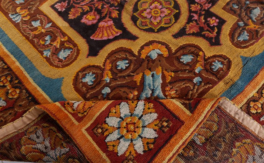 Antique Axminster Botanic Handmade Wool Carpet BB1316